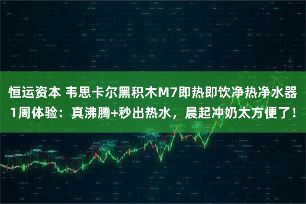 恒运资本 韦思卡尔黑积木M7即热即饮净热净水器1周体验：真沸腾+秒出热水，晨起冲奶太方便了！